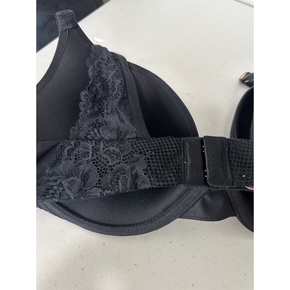 Savage X Fenty Women Size 38C Black Bra Underwire Lace Band Padded - Picture 4 of 8